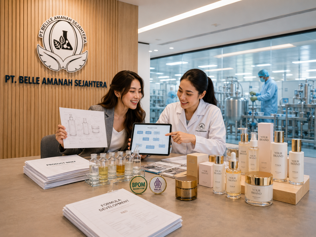 alur maklon kosmetik